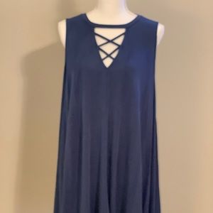 She + Sky blue T-shirt dress